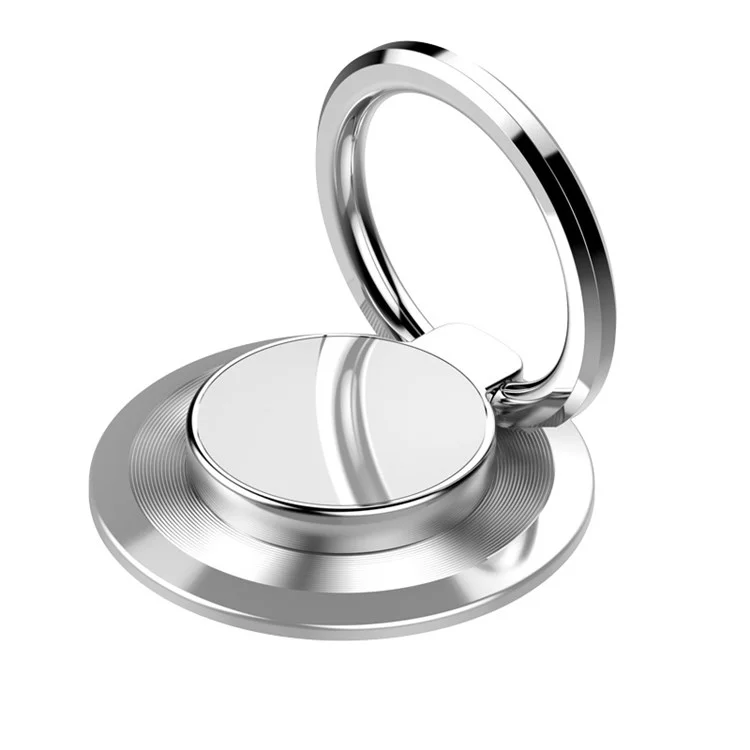 Stainless Steel Mobile Phone Metal Ring Buckle Rotatable Adhesive Cellphone Kickstand Support Car Magnetic Stand