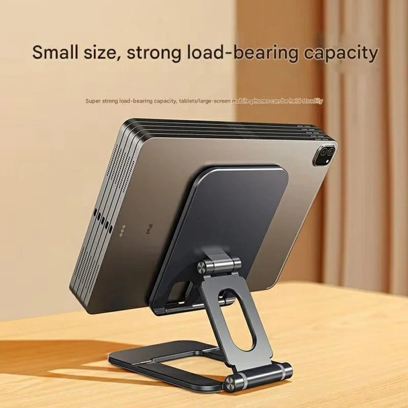 T2 Adjustable Height Aluminum Alloy Desktop Stand for Phone Tablet Holder Foldable Bracket Up to 11 Inch