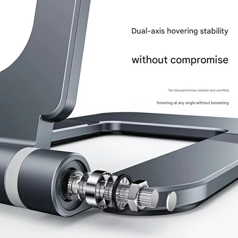 T2 Adjustable Height Aluminum Alloy Desktop Stand for Phone Tablet Holder Foldable Bracket Up to 11 Inch