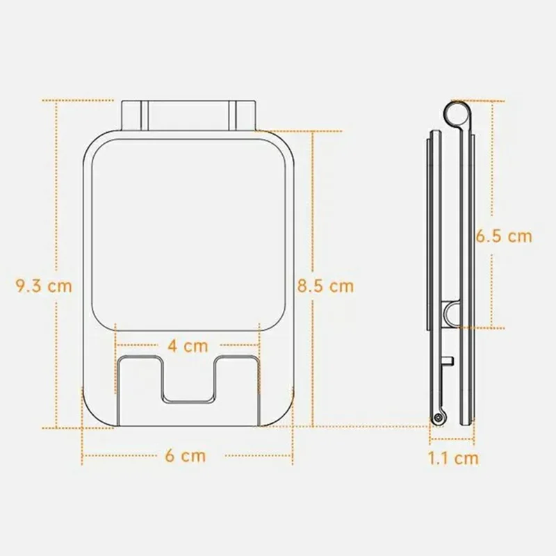 T2 Adjustable Height Aluminum Alloy Desktop Stand for Phone Tablet Holder Foldable Bracket Up to 11 Inch