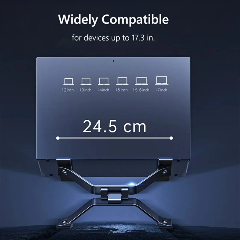 P70 X Shape Aluminum Alloy Stand for Laptop / Tablet Height Adjustable Foldable Cooling Bracket - Silver