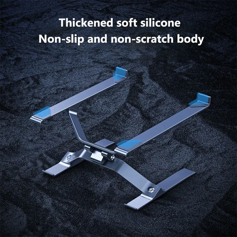 P70 X Shape Aluminum Alloy Stand for Laptop / Tablet Height Adjustable Foldable Cooling Bracket - Silver