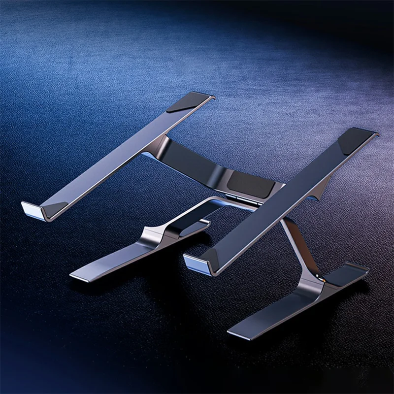 P70 X Shape Aluminum Alloy Stand for Laptop / Tablet Height Adjustable Foldable Cooling Bracket - Silver