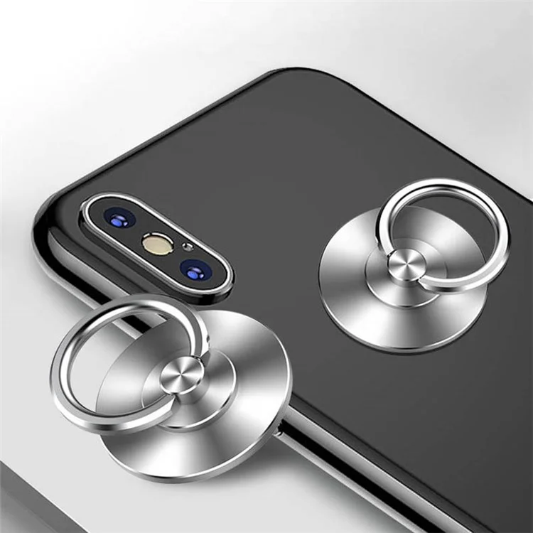 304 Stainless Steel Phone Back Ring Buckle Rotatable Adhesive Cellphone Holder Kickstand