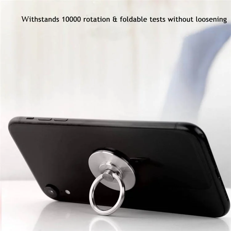 304 Stainless Steel Phone Back Ring Buckle Rotatable Adhesive Cellphone Holder Kickstand