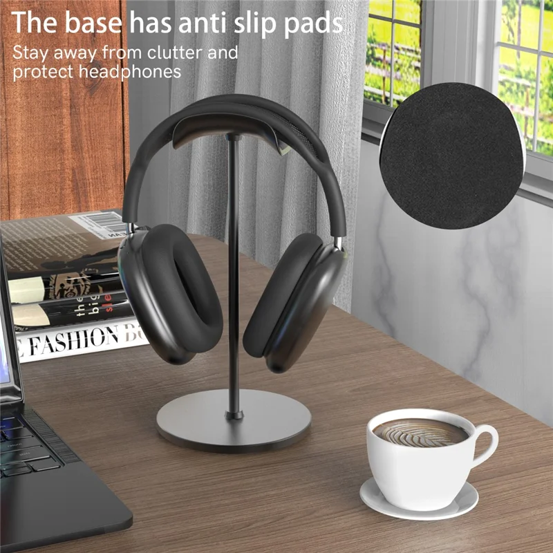 Подставка AHASTYLE WG120 для наушников AirPods Max / Beats, алюминиевая противоскользящая съемная подставка для гарнитуры - Черная