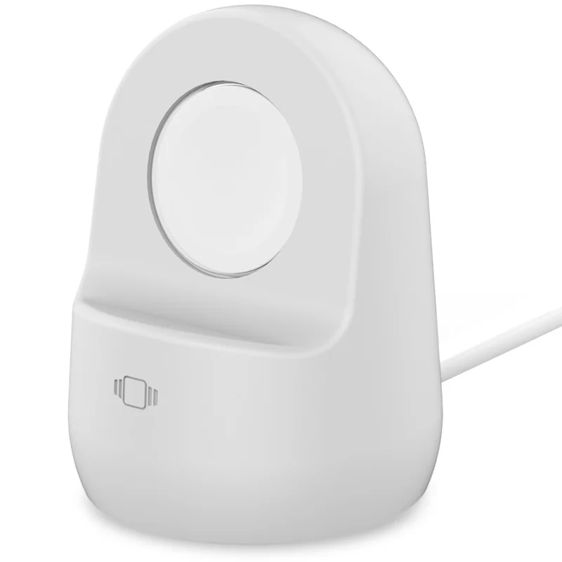AHASTYLE PT63 Charging Stand for Apple Watch Holder Non Slip Base Silicone Charger Dock - White