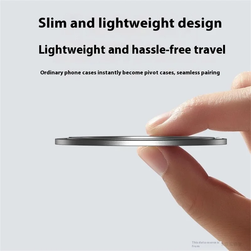 Q5 Magnetischer Ringständer mit Klebefunktion, kompatibel mit MagSafe, drehbar - Lila