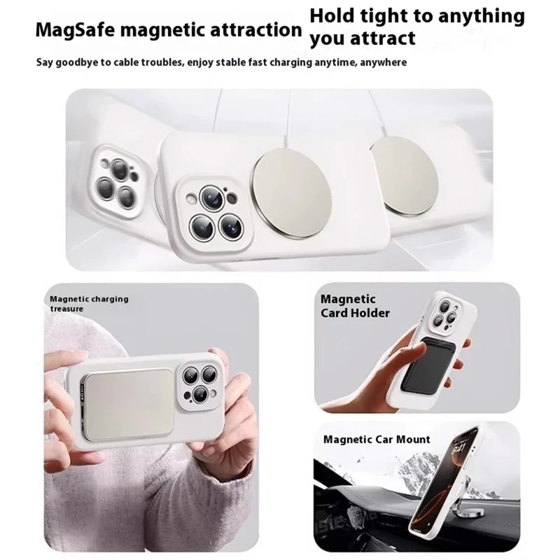 Q3 Magnetic Ring Holder Compatible with MagSafe Adhesive Finger Ring Grip Stand - Black