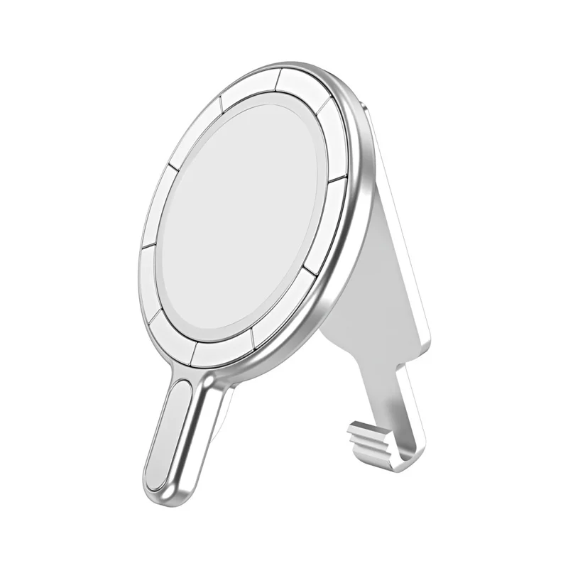 Support de téléphone magnétique universel avec clip de ceinture anti-chute pour bureau / support d'ordinateur - Argent électrolytique