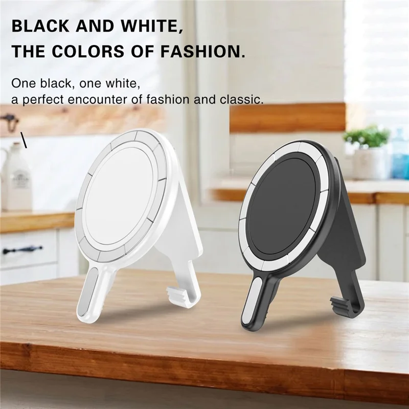 Support de téléphone magnétique universel avec clip de ceinture anti-chute pour bureau / support d'ordinateur - Argent électrolytique
