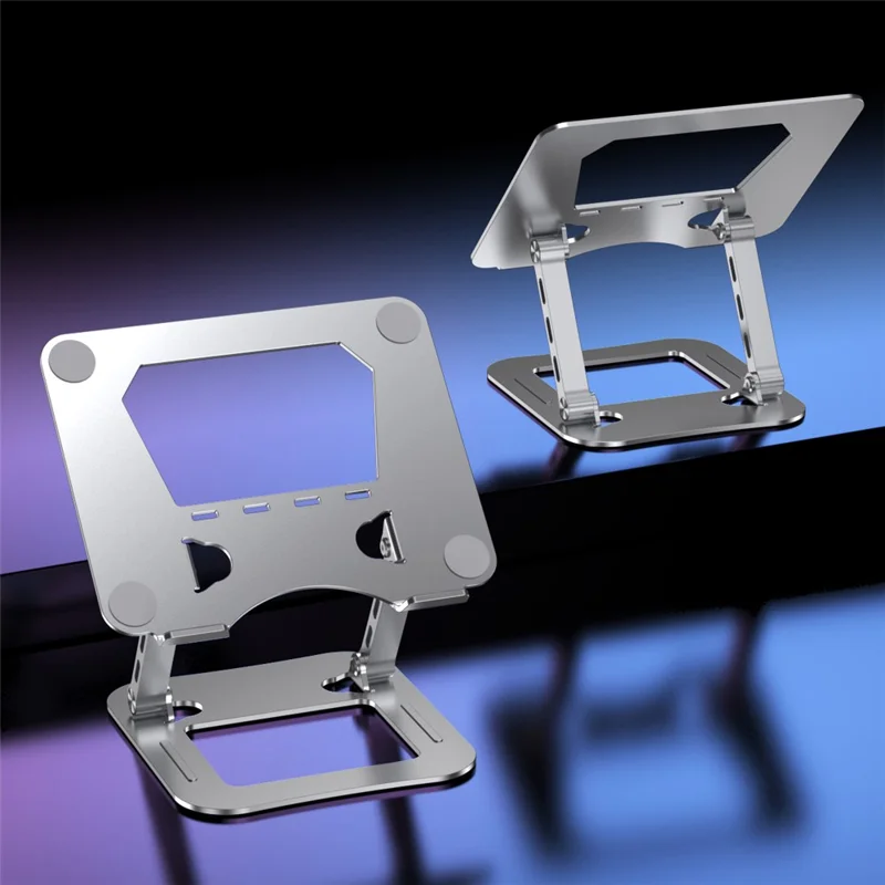 J22 17,3 tommer Laptopstøtte Metal Base Heat Dissipation Justerbare Højde Nano Stål Notebook Folderbar Holder - Sølv