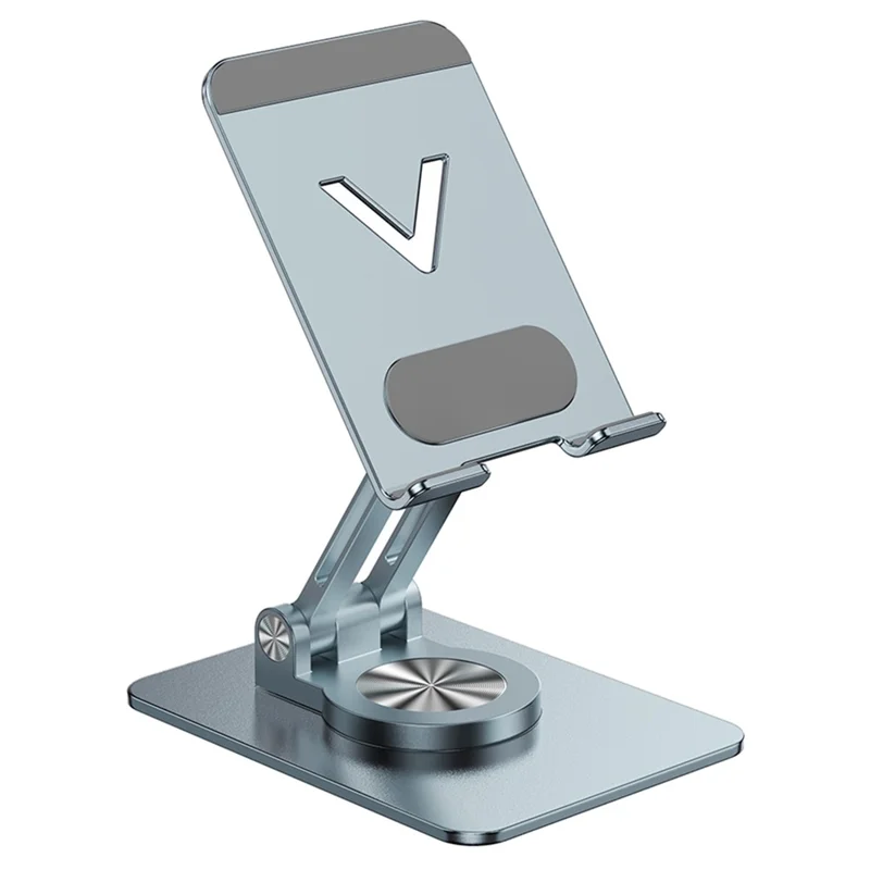 L11 Portable Foldable Desktop Phone Stand Aluminum Alloy Rotating Tablet Holder - Grey