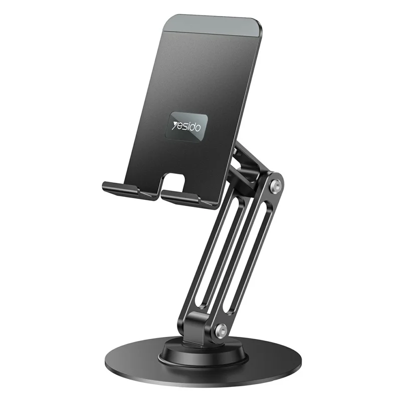 YESIDO C300 Aluminum Alloy 360 Degree Rotating Desktop Stand for Phones Tablets Bracket