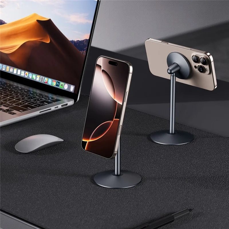 T18 Magnetic Cellphone Holder Desktop Mount Aluminum Alloy Multifunctional Lazy Phone Stand