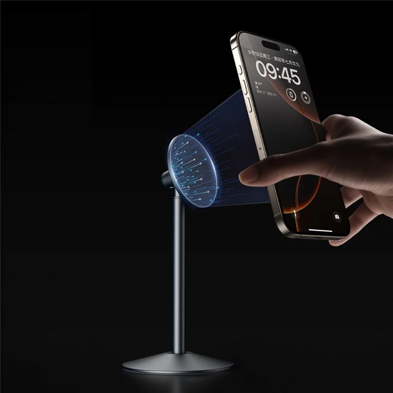 T8R 360 Degree Rotatable Magnetic Cellphone Holder Aluminum Alloy Desktop Mount Lazy Phone Stand