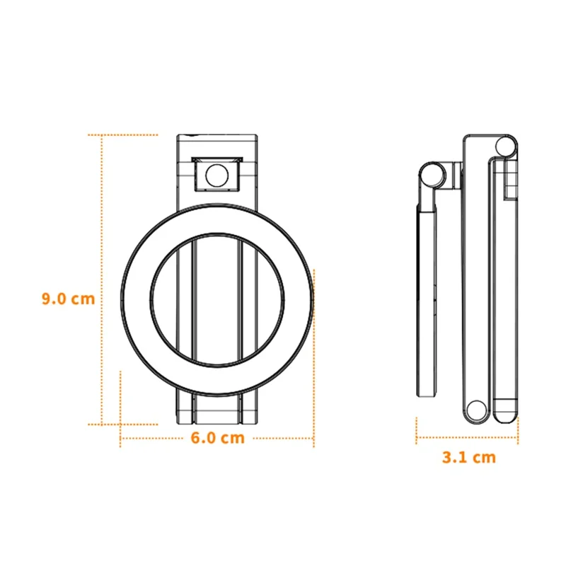 E08 Supporto per telefono da scrivania Titolare pigro magnetico Pieghevole Multifunzione Attacco magnetico forte per live streaming
