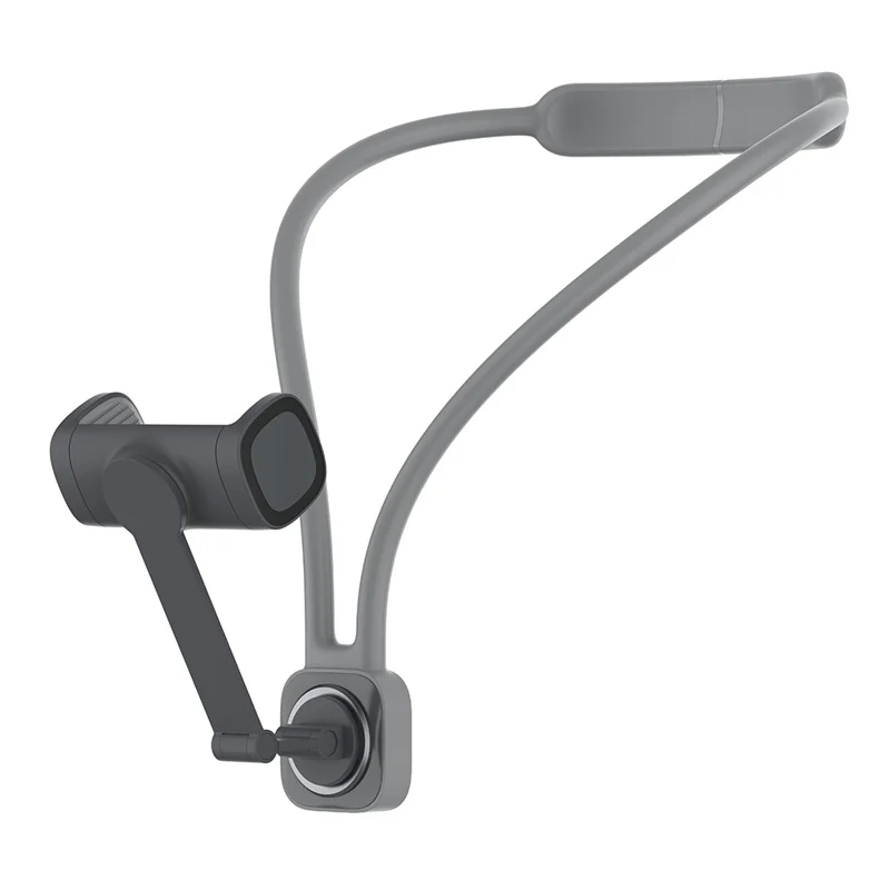 K08-7H Magnetic Neck Phone Holder Adjustable Neck Support Hand Free POV Phone Neck Mount Portable - Grey