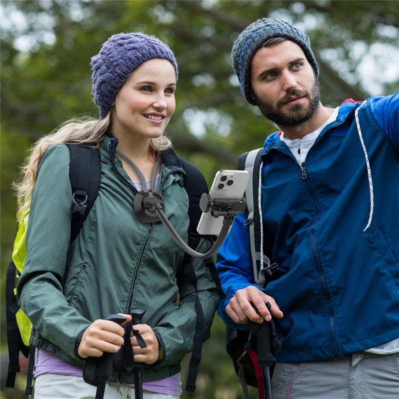 K09-7L Lazy Neck Phone Holder for Sofa Bed Hands Free Viewing Neck Hanging Phone Clip Bracket