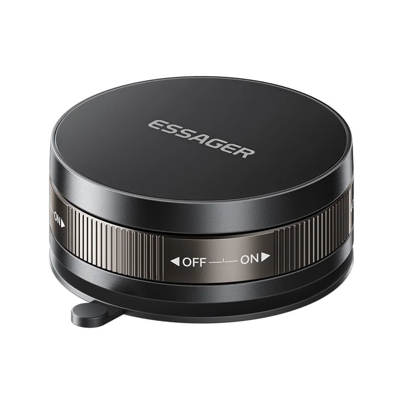 ESSAGER 360 Degree Rotation Magnetic Phone Mount Suction Cup Base Cellphone Holder for Car Dashboard