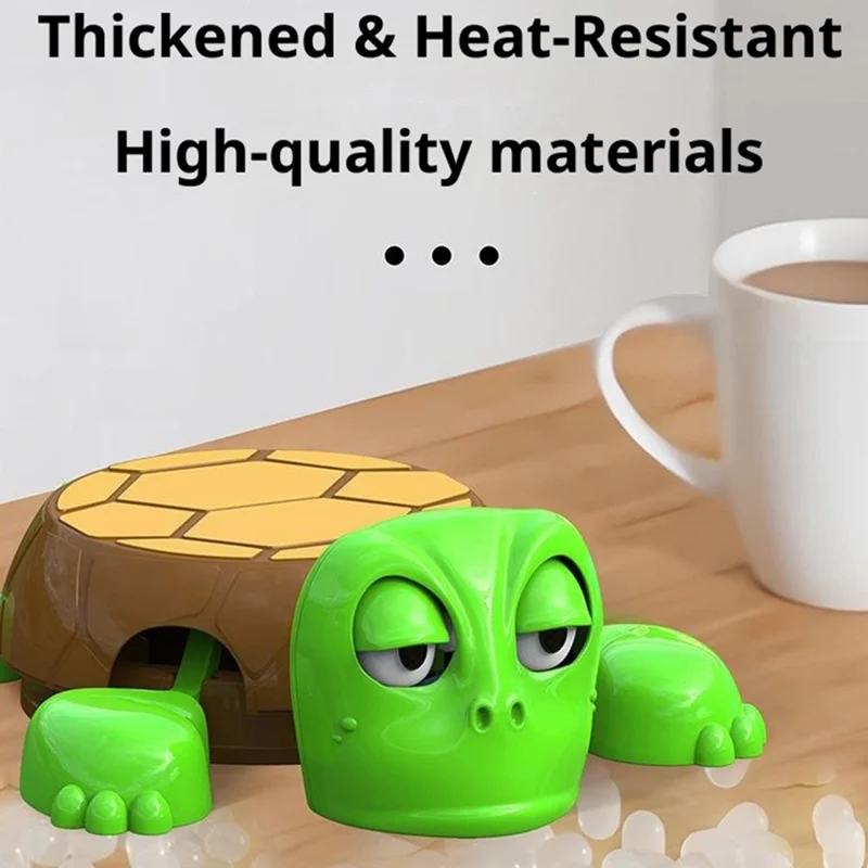 Bulk Purchasing Multifunctional Fun Turtle Coaster Interesting Expression 6.9 inch Phone Holder Stand - Light Green