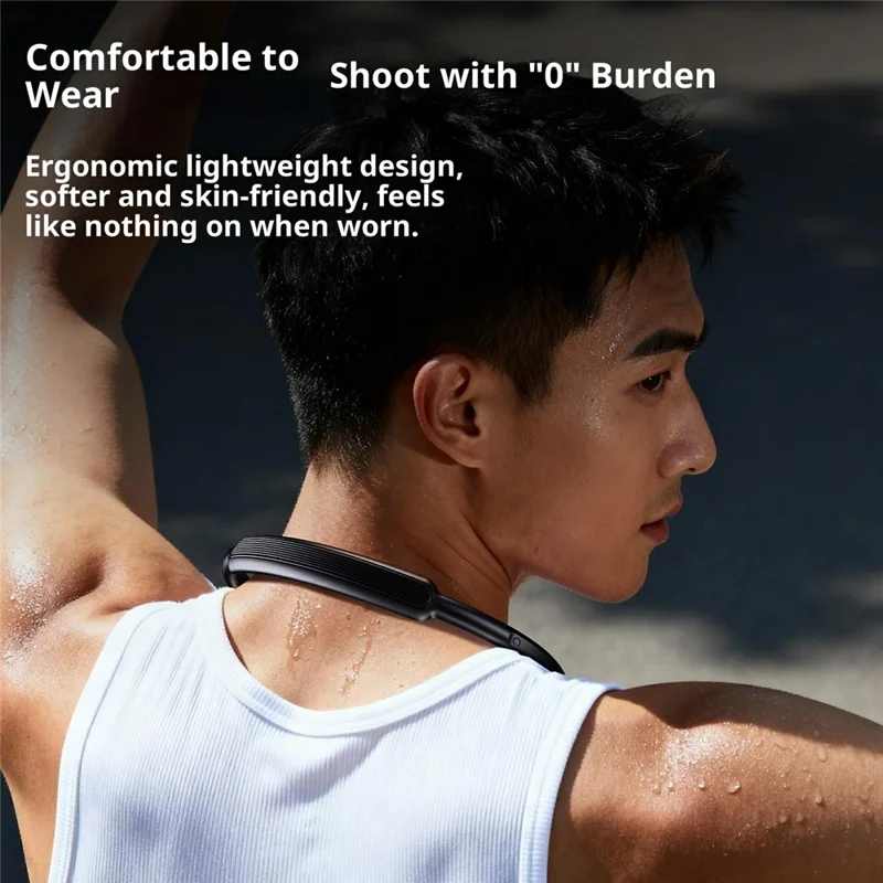 G01 POV-klampe til kamera til DJI Osmo Action 5 Pro / 4 / GoPro Hero 13 / 12 / Insta360 Ace Pro, roterbar halsholder og beslag