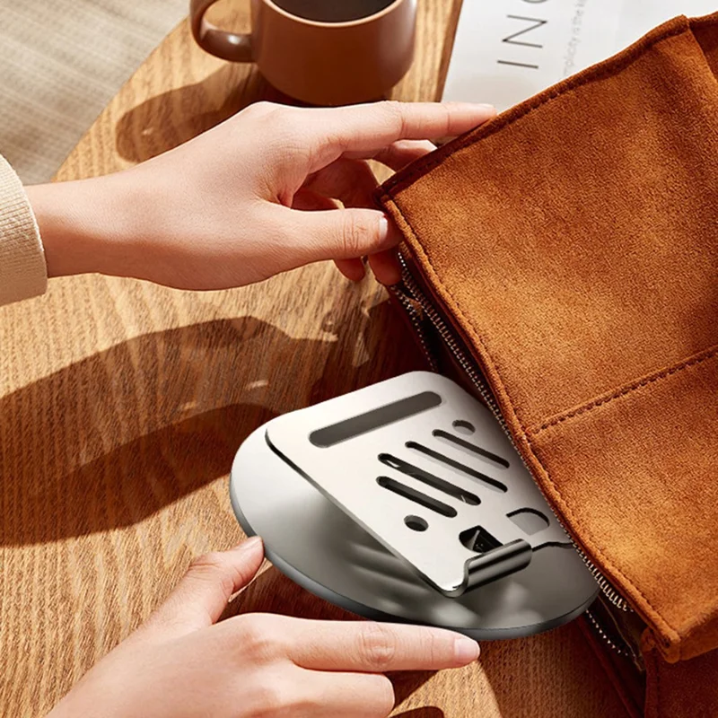 Bulk Purchasing Metal Stand for Tablets Under 12.9 Inch 360 Degree Rotating Foldable Desktop Holder - Black