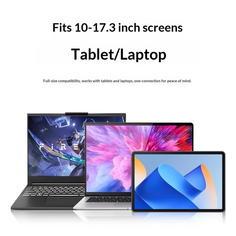 0022 Support Portable en Aluminium pour Ordinateur Portable, Repose Bureau Réglable, Tapis de Refroidissement Pliable, Design Ergonomique pour Maison / Bureau - Argent