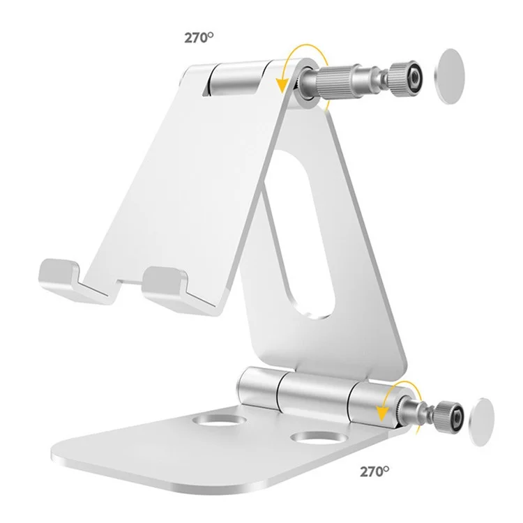 Aluminum Alloy Folding Mobile Phone Holder Portable Angle Adjustable Desktop Tablet Stand