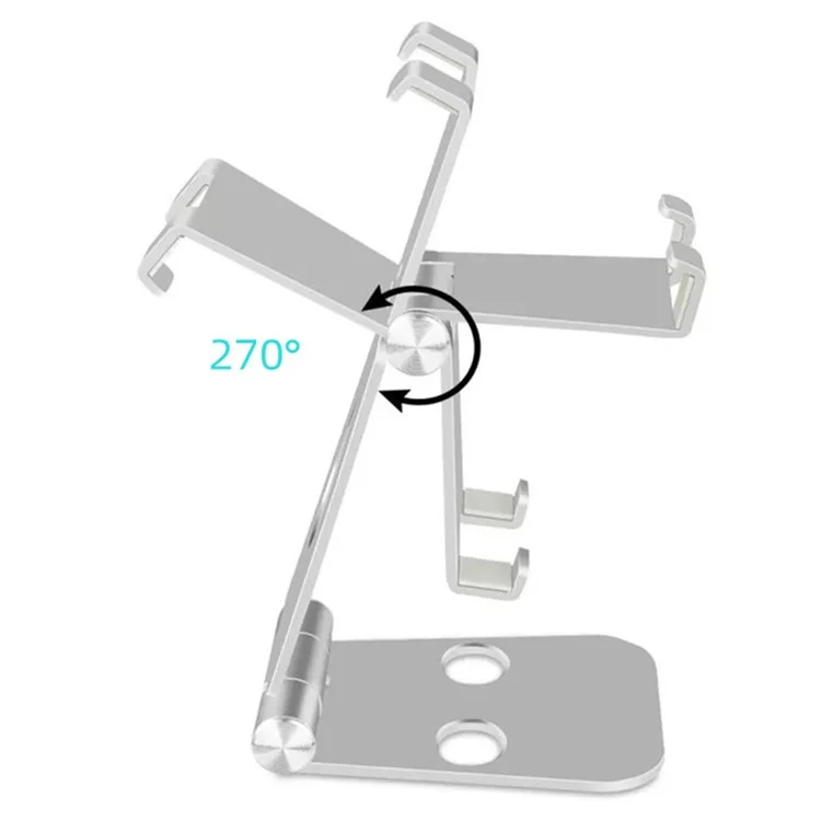 Aluminum Alloy Folding Mobile Phone Holder Portable Angle Adjustable Desktop Tablet Stand