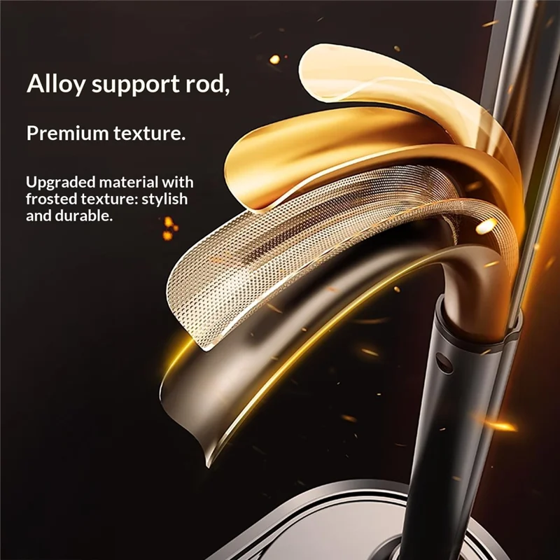 Suporte Ajustável para Telemóvel e Tablet T19, Altura e Ângulo Reguláveis, Suporte de Secretária para Ver Vídeos, Trabalho e Transmissões em Direto - Preto