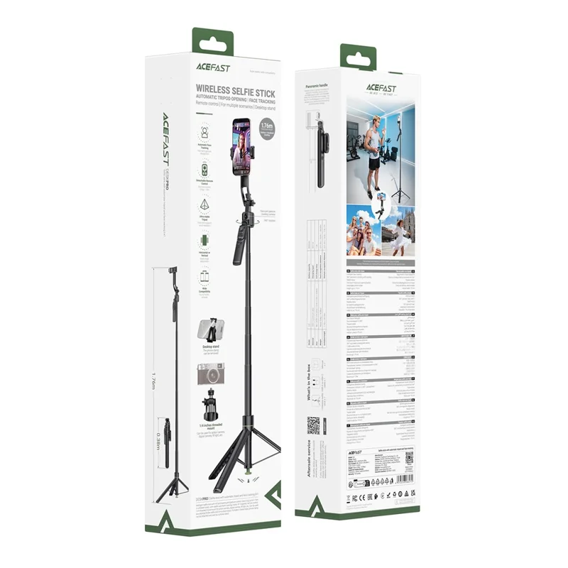 ACEFAST E41 Telescopic Selfie Stick with Automatic Tripod Face Tracking Remote Control