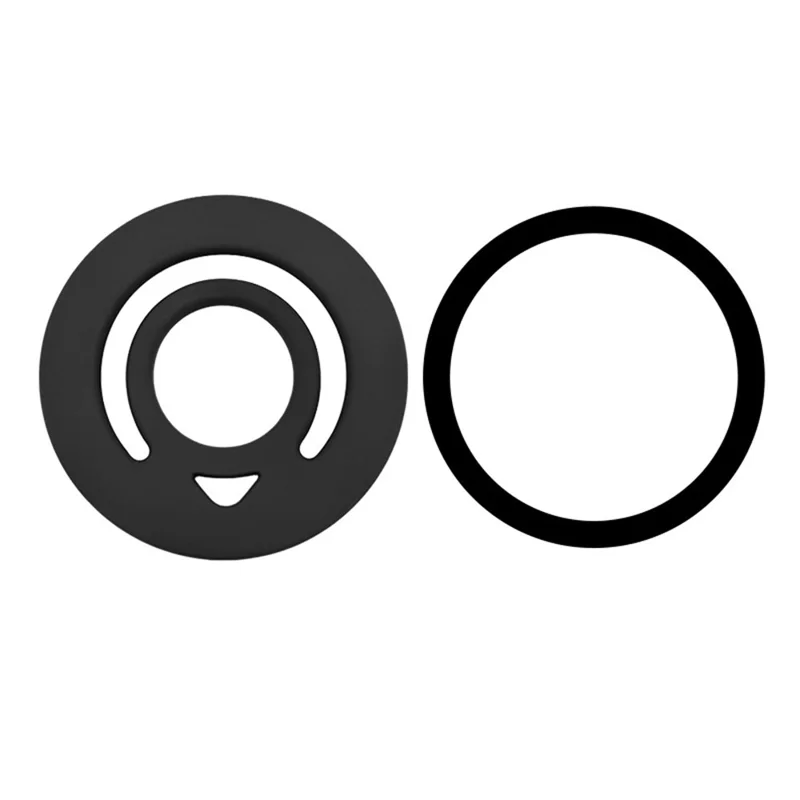 Liquid Silicone Magnetic Phone Ring Holder Anti Drop Phone Finger Grip - Black