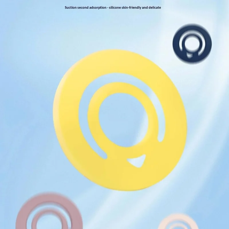 Liquid Silicone Magnetic Phone Ring Holder Anti Drop Phone Finger Grip - Black