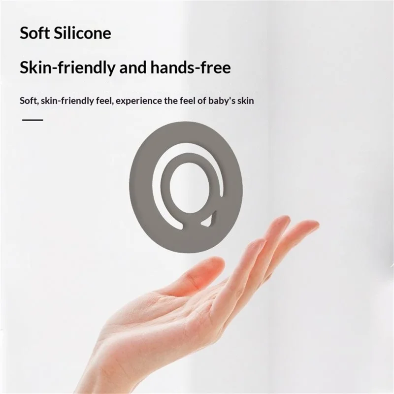 Liquid Silicone Magnetic Phone Ring Holder Anti Drop Phone Finger Grip - Black