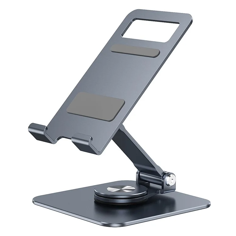 R-just HZ24 Universal Desktop Phone Mobile Tablet Tablet Bracket Rotalt Aluminium Allial - Gris Foncé
