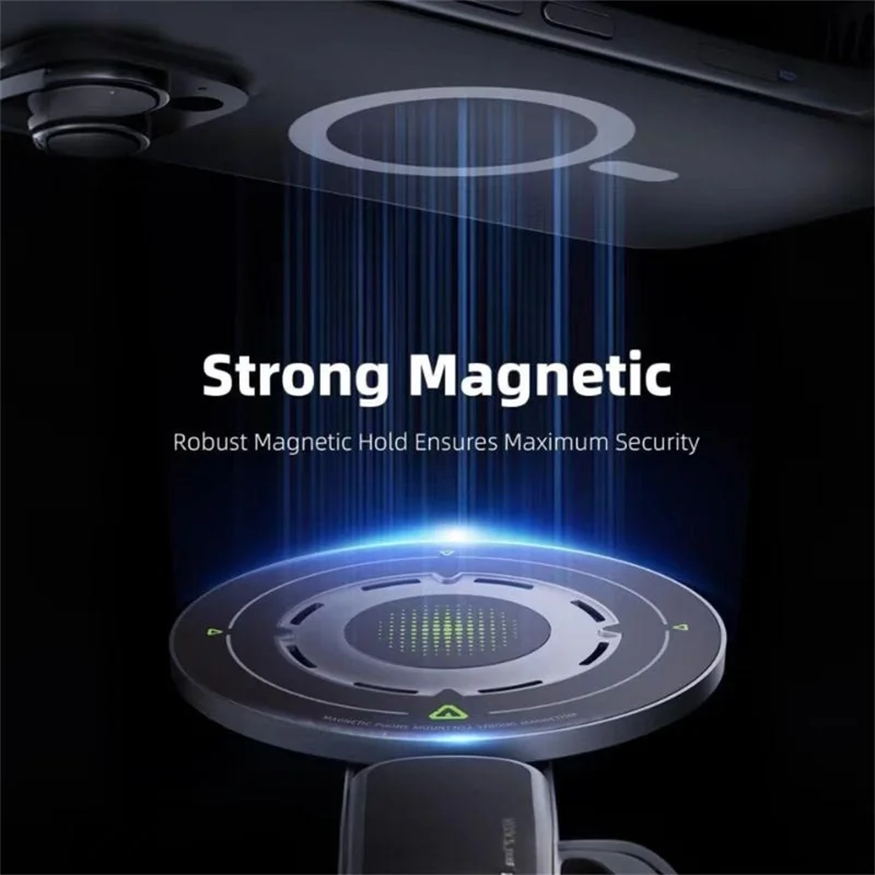 Magnetic Finger Ring Holder Kickstand 360 Degree Rotating Phone Grip Stand - Black