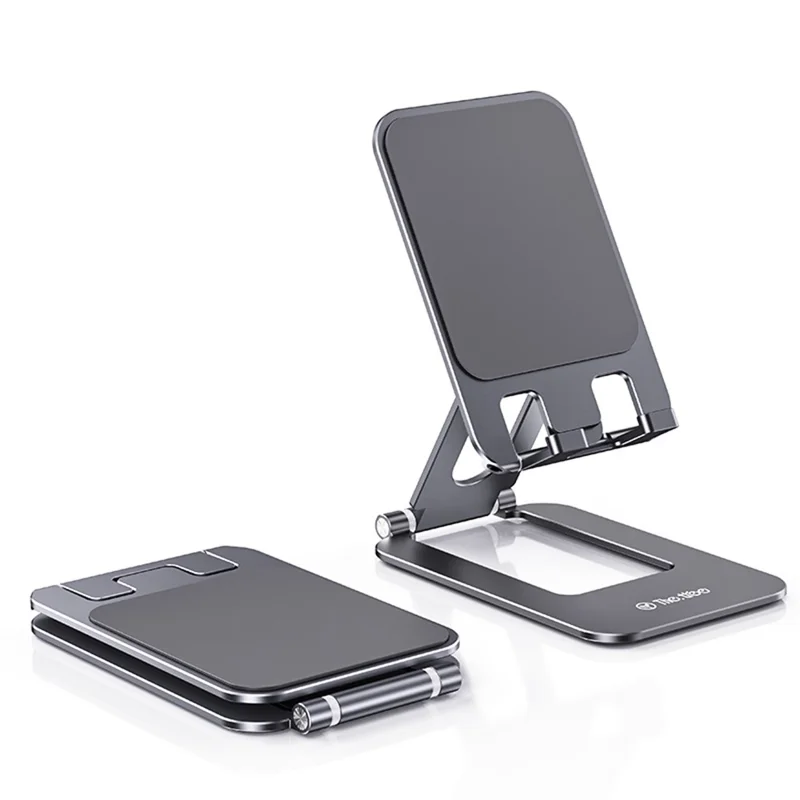 T2 MAX Foldable Phone Tablet Stand Aluminum Alloy Portable Desktop Holder for Office Study Entertainment - Grey