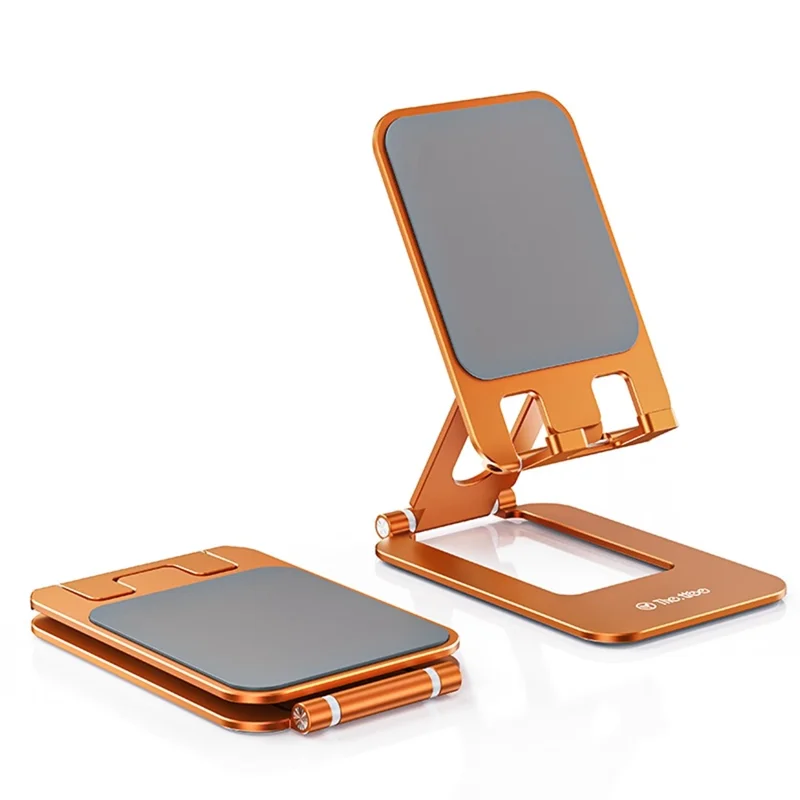 T2 MAX Foldable Phone Tablet Stand Aluminum Alloy Portable Desktop Holder for Office Study Entertainment - Orange