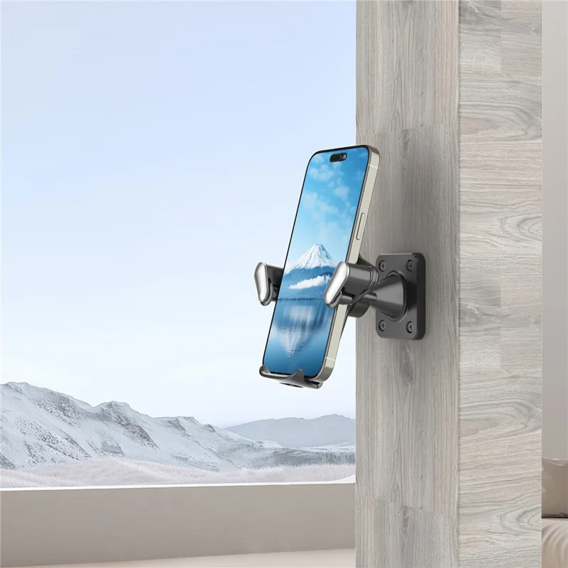 Wall Mount Phone Holder 360 Degree Adjustable Phone Stand for 4.7-7.2 Inch Smartphones
