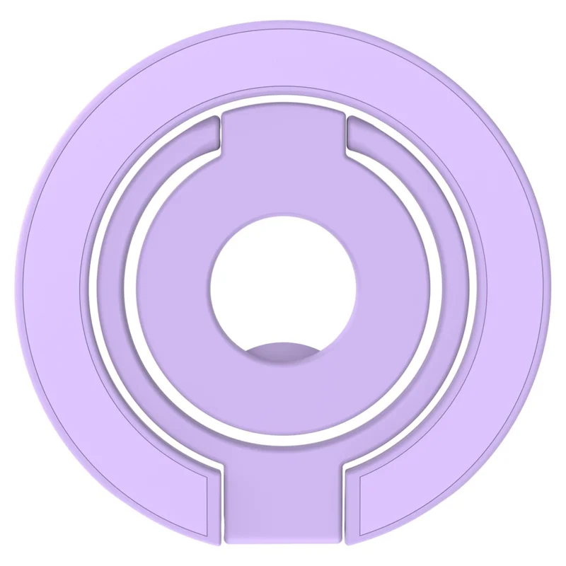 LEREACH LRFP-05 Magnetic Ring Holder Stand Triple Ring Adjustable Phone Grip Kickstand - Purple