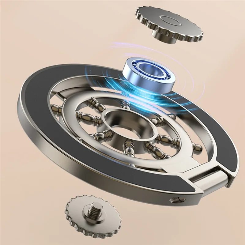 Soporte de Anillo Magnético Giratorio para Teléfono, Soporte de Escritorio de Aleación de Zinc Compatible con MagSafe - Anti-deslumbrante