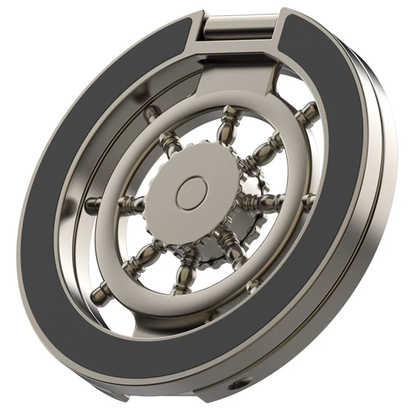Soporte de Anillo Magnético Giratorio para Teléfono, Soporte de Escritorio de Aleación de Zinc Compatible con MagSafe - Anti-deslumbrante