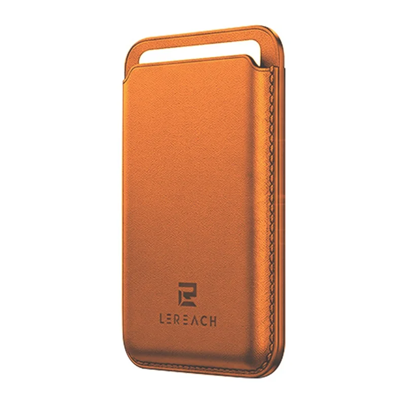 LEREACH LRFP-07 Magnetic Phone Card Holder Stand Secure Phone Wallet - Brown