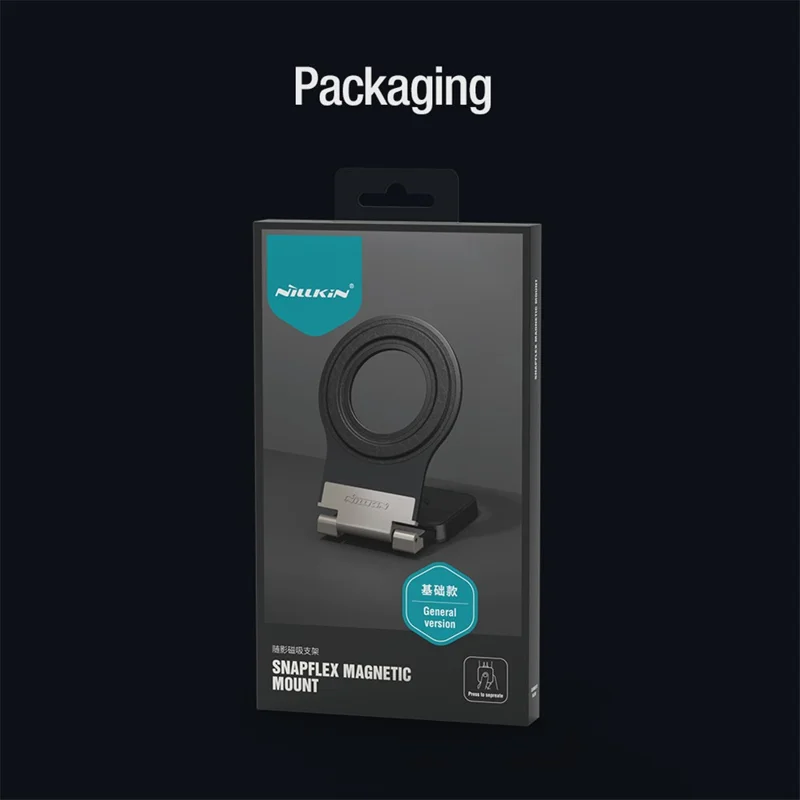 NILLKIN Snapflex Magnetic Mount Angle Adjustable Bracket Mobile Phones - Grey