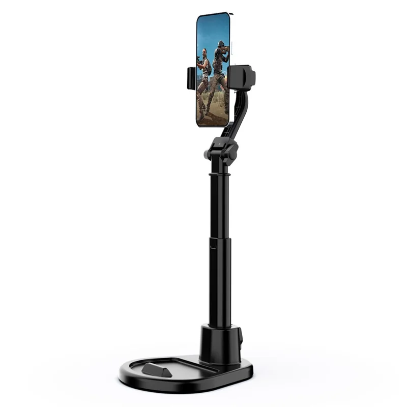 T13-2 Mobile Phone Live Stand Multi-Angle Adjustment Desktop Tripod for Live Streaming - Black