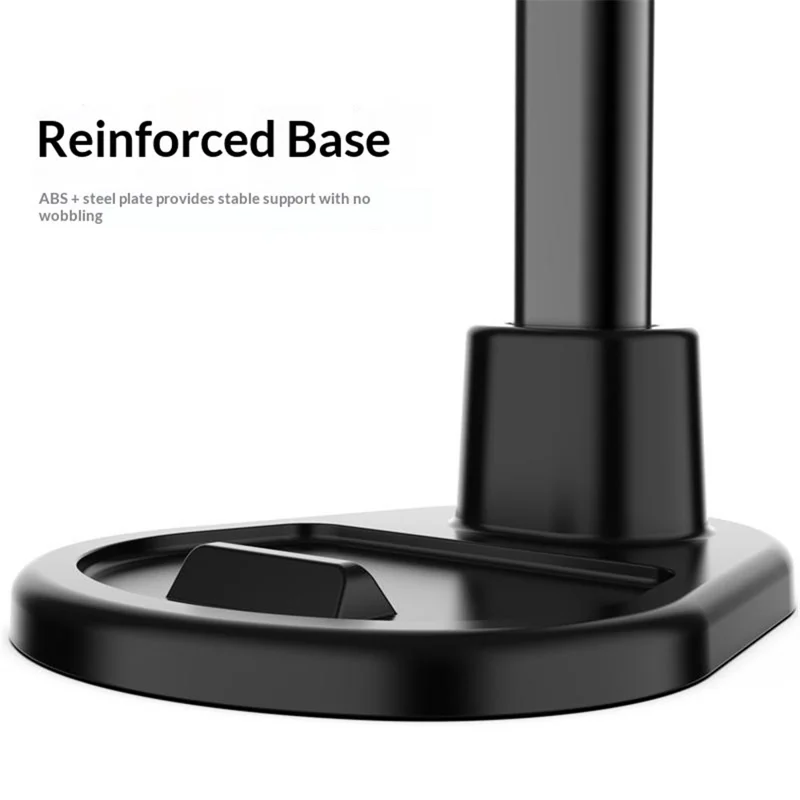 T13-2 Mobile Phone Live Stand Multi-Angle Adjustment Desktop Tripod for Live Streaming - Black