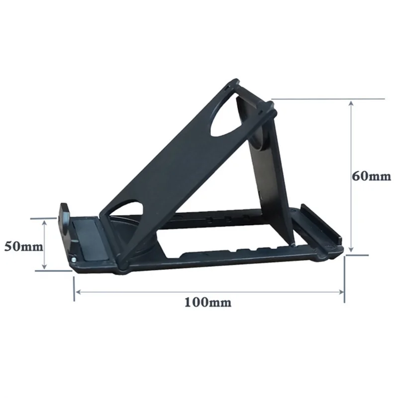 Universal Foldable Mobile Phone Desktop Bracket Plastic Cellphone Holder Stand - Red