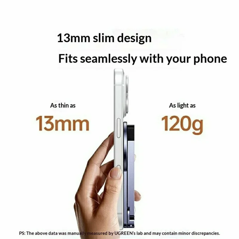 UGREEN LP962 75509 Magnetic Phone Tripod Foldable Selfie Stick N52 Magnet 1 / 4-inch Threaded Hole