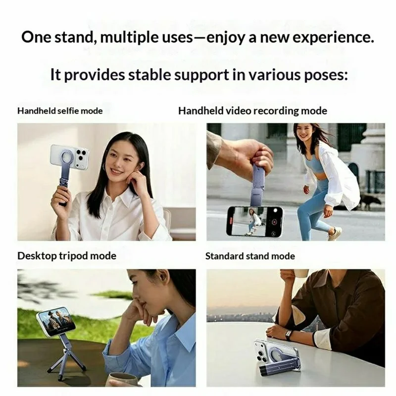 UGREEN LP962 75509 Magnetic Phone Tripod Foldable Selfie Stick N52 Magnet 1 / 4-inch Threaded Hole